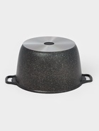 Кастрюля KUKMARA Granit ultra, 10 л, d=32.5 см, со стеклянной крышкой, антипригарное покрытие, литой алюминий, коричневая - Фото 3