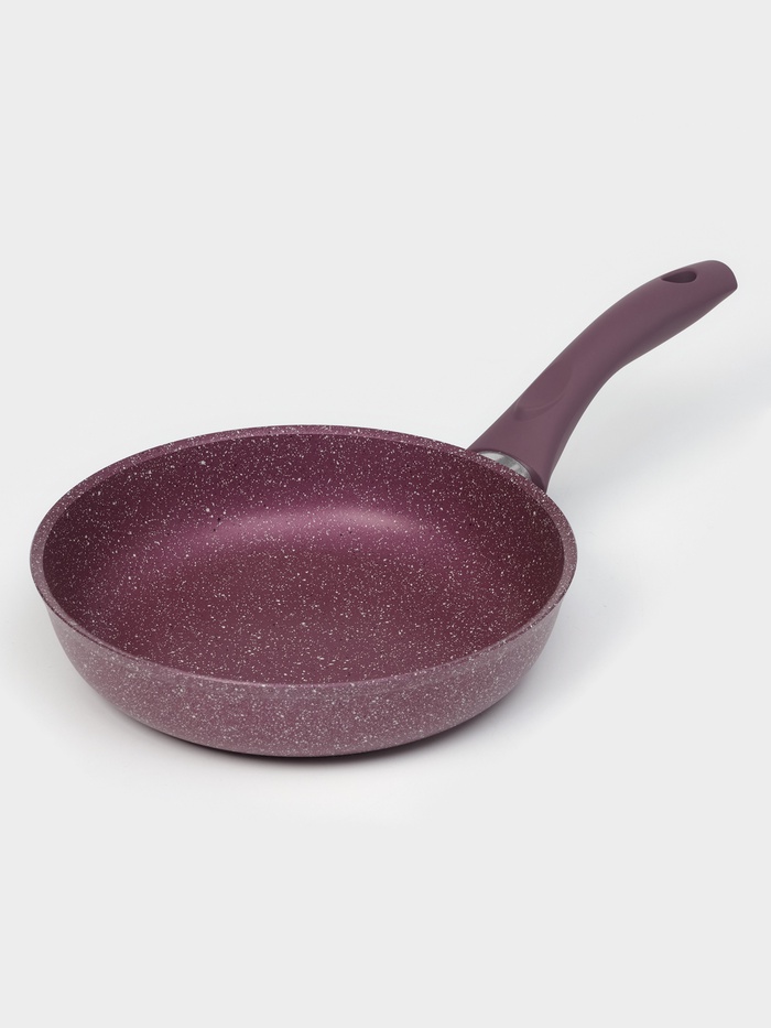 Сковорода Trendy style, d=22 см, пластиковая ручка, антипригарное покрытие, цвет фиолетовый - Фото 1