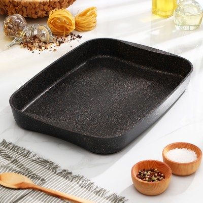 Противень Granit Ultra, 40×29,5×5 см, антипригарное покрытие, цвет чёрный