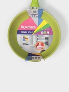 Сковорода KUKMARA Trendy style, d=24 см, пластиковая ручка, антипригарное покрытие, алюминий, зелёная - Фото 5
