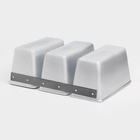 Форма для хлеба KUKMARA, 2.1 л, 22.5×11.5×12.2 см, Л-7, 3-х секционная, литой алюминий - Фото 3