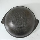 Казан для плова Granit ultra, 3.5 л, стеклянная крышка, литые ручки, антипригарное покрытие, чёрный - Фото 3