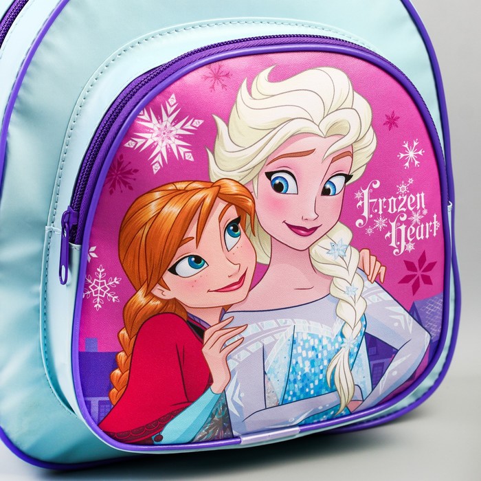Рюкзак детский, 23,5 см х 10 см х 26,5 см "Анна и Эльза", Холодное сердце - фото 1907088587