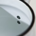 Чайник эмалированный «Цветы красные», 3,5 л, цвет белый - Фото 3