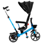 Велосипед трёхколёсный Micio Veloce+, колёса EVA 10"/8", цвет синий - Фото 4