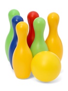Боулинг детский, набор: 6 кеглей 21×7 см, 1 мяч d=6.5 см - Фото 1
