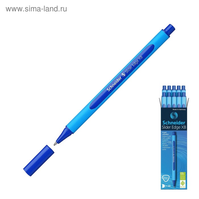 ручка шариковая Schneider Slider Edge XB чернила синие 152203 - Фото 1