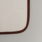 Коврик для ванной и туалета Доляна «Галька», 40×60 см, цвет коричневый - Фото 4