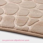 Коврик для ванной и туалета Доляна «Галька», 40×60 см, бежевый - Фото 4