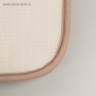 Коврик для ванной и туалета Доляна «Галька», 40×60 см, бежевый - Фото 6