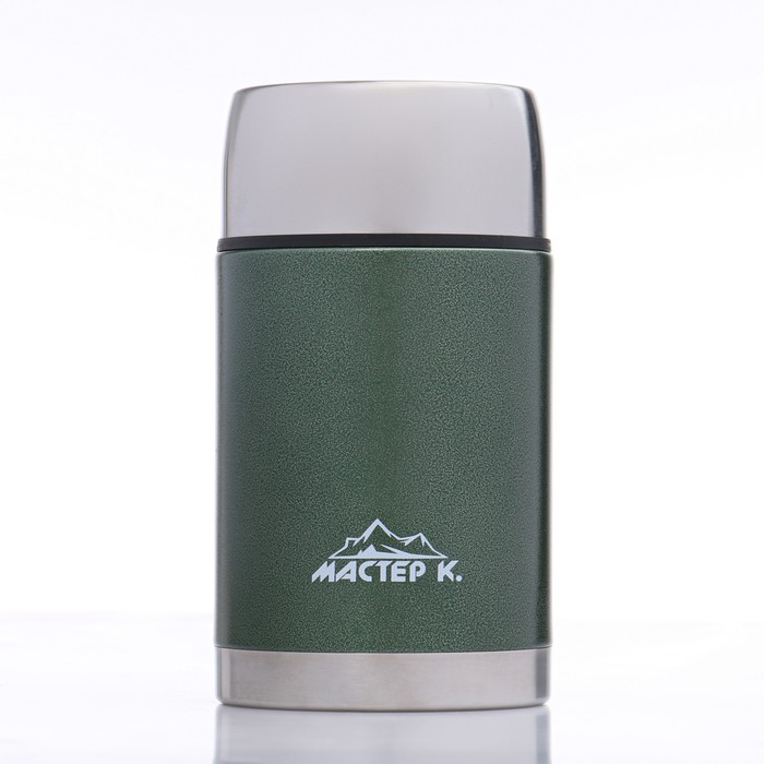 Термос для еды Мастер К, 1 л, нержавеющая сталь, зелёный - Фото 1