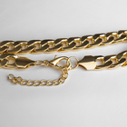 Колье «Цепь голден» плоская, цвет глянцевое золото, 45 см - Фото 3