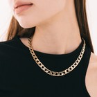 Колье «Цепь голден» плоская, цвет глянцевое золото, 45 см - Фото 1