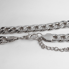 Колье «Цепь голден» плоская, цвет глянцевое серебро, 45 см - Фото 4