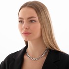 Колье «Цепь голден» плоская, цвет глянцевое серебро, 45 см - Фото 2