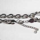 Колье «Цепь голден» плетёнка, цвет глянцевое серебро, 45 см - Фото 3