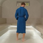 Халат махровый мужской «Глава семьи», размер 52-54, цвет синий - Фото 3