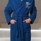 Халат махровый мужской «Этель. Глава семьи», размер 56-58, синий - Фото 2