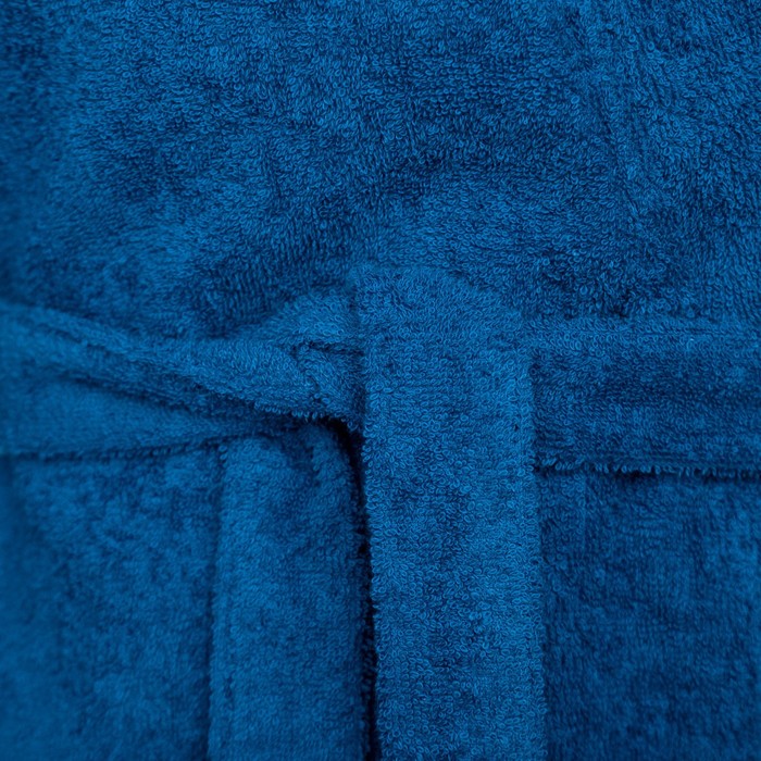 Халат махровый мужской «Глава семьи», размер 56-58, цвет синий - фото 1895340418