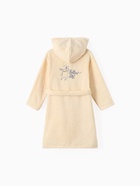 Халат махровый детский Этель Follow me, размер 32 (110-116 см), бежевый - Фото 3