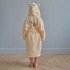 Халат махровый детский Этель Follow me, размер 34 (122-128 см), бежевый - Фото 6