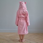 Халат махровый детский "Любимая доченька" р-р 34 (122-128 см), розовый - фото 4585747