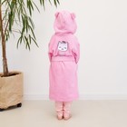 Халат махровый детский "Little princess" р-р 34 (122-128 см), розовый - Фото 6