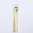 Детская зубная щетка с мягкой щетиной, нейлон, цвет желтый - Фото 4