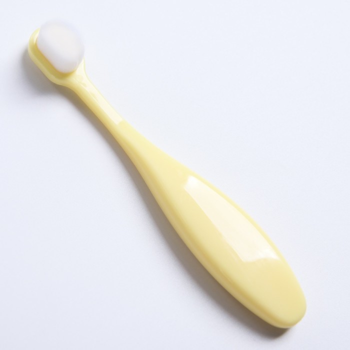 Детская зубная щетка с мягкой щетиной, нейлон, цвет желтый