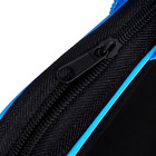 Папка с ручками текстильная А4, Calligrata "Офис, 350 х 265 х 45 мм, ПМД 2-42, чёрная/ярко-голубая - Фото 4