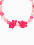 Набор детских украшений Выбражулька «Цветы сирени», 2 предмета: бусы, браслет d=6 см розовый - Фото 2