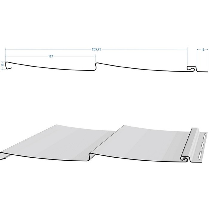 Döcke STANDARD Сайдинг D5C (Пломбир)