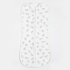 Пеленка-кокон на молнии, зайки цв розовый, рост 68, интерлок - Фото 1