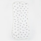 Пеленка-кокон на молнии, зайки цв розовый, рост 68, интерлок - Фото 2