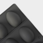 Форма для выпечки Доляна «Яйца», силикон, 27.5×16.5×3 см, 8 ячеек, 6.3×4.4 см, серая - Фото 7