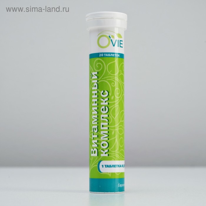 БАД OVIE Витаминный комплекс (C,E,D,B1,B2,B6,B12, фолиевая кислота, биотин), 20 шипуч. таб. - Фото 1
