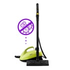 Пароочиститель Kitfort КТ-951, 1250 Вт, 0.75 л, нагрев 7-9 мин, чёрно-зелёный - фото 51318969