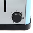 Тостер Kitfort КТ-2014-4, 850 Вт, 7 режимов прожарки, 2 тоста, голубой - фото 9563116