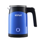 Чайник электрический Kitfort КТ-639-2, металл, 0.6 л, 1150 Вт, чёрно-синий - Фото 2