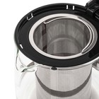 Чайник электрический Kitfort КТ-635, стекло, 1.7 л, 2200 Вт, заварник 0.8 л, серебристый - Фото 3