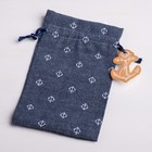 Мешок подарочный «Якорь», 10 х 16 см +/- 1.5 см - Фото 1
