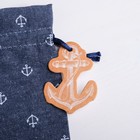 Мешок подарочный «Якорь», 10 х 16 см +/- 1.5 см - Фото 2