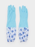 Перчатки хозяйственные с утеплителем Доляна, размер L, длинные манжеты, ПВХ - Фото 5