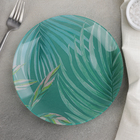 Тарелка десертная Crazifolia, d=20,5 см, цвет зелёный - фото 8966544