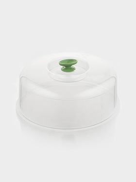 Крышка для СВЧ, d=28 см, внутр. d=26 см, пластик, МИКС