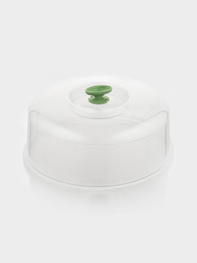 Крышка для СВЧ, d=28 см, внутр. d=26 см, пластик, МИКС