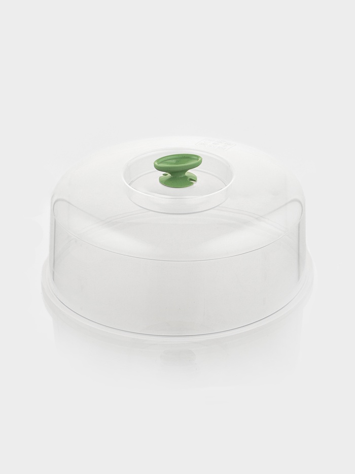 Крышка для СВЧ, d=28 см, внутр. d=26 см, пластик, МИКС - Фото 1