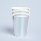 Стаканы 260 мл, набор 6 шт., цвет серебряный - Фото 2