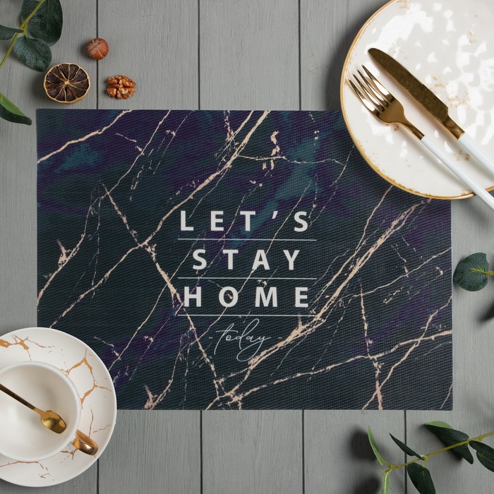 Салфетка на стол «Доляна» Stay home, 40×29 см