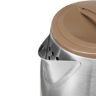Чайник электрический Luazon LSK-1814, металл, 1.8 л, 1800 Вт, коричневый - Фото 2